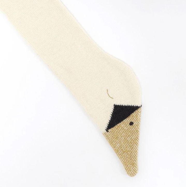 Knitted Swan Scarf