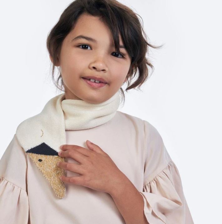Knitted Swan Scarf