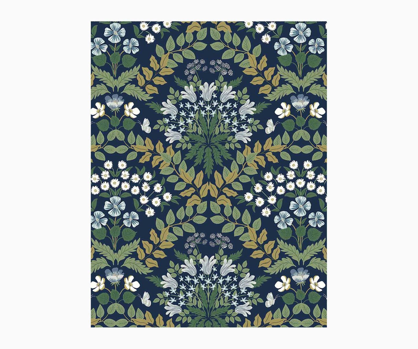 Bramble Wallpaper Sample - Navy
