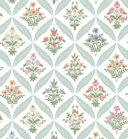 Estee Garden Wallpaper - Pastel Multi