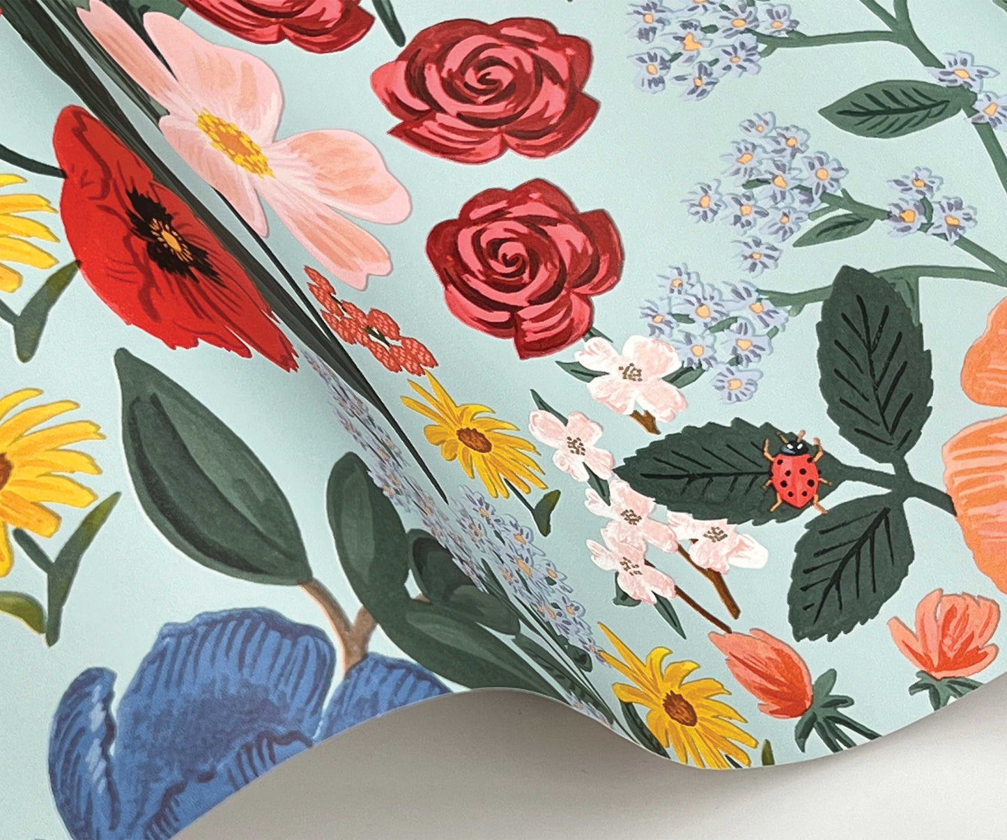 Blossom Wallpaper Sample - Light Blue