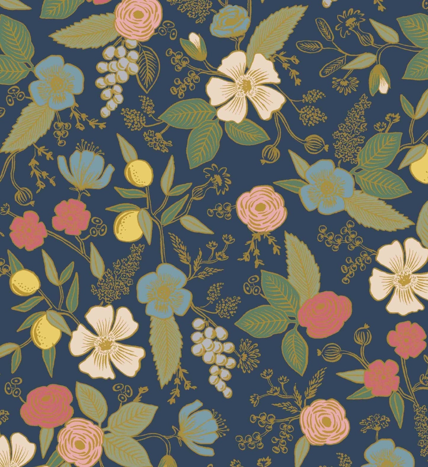 Colette Peel & Stick Wallpaper - Navy